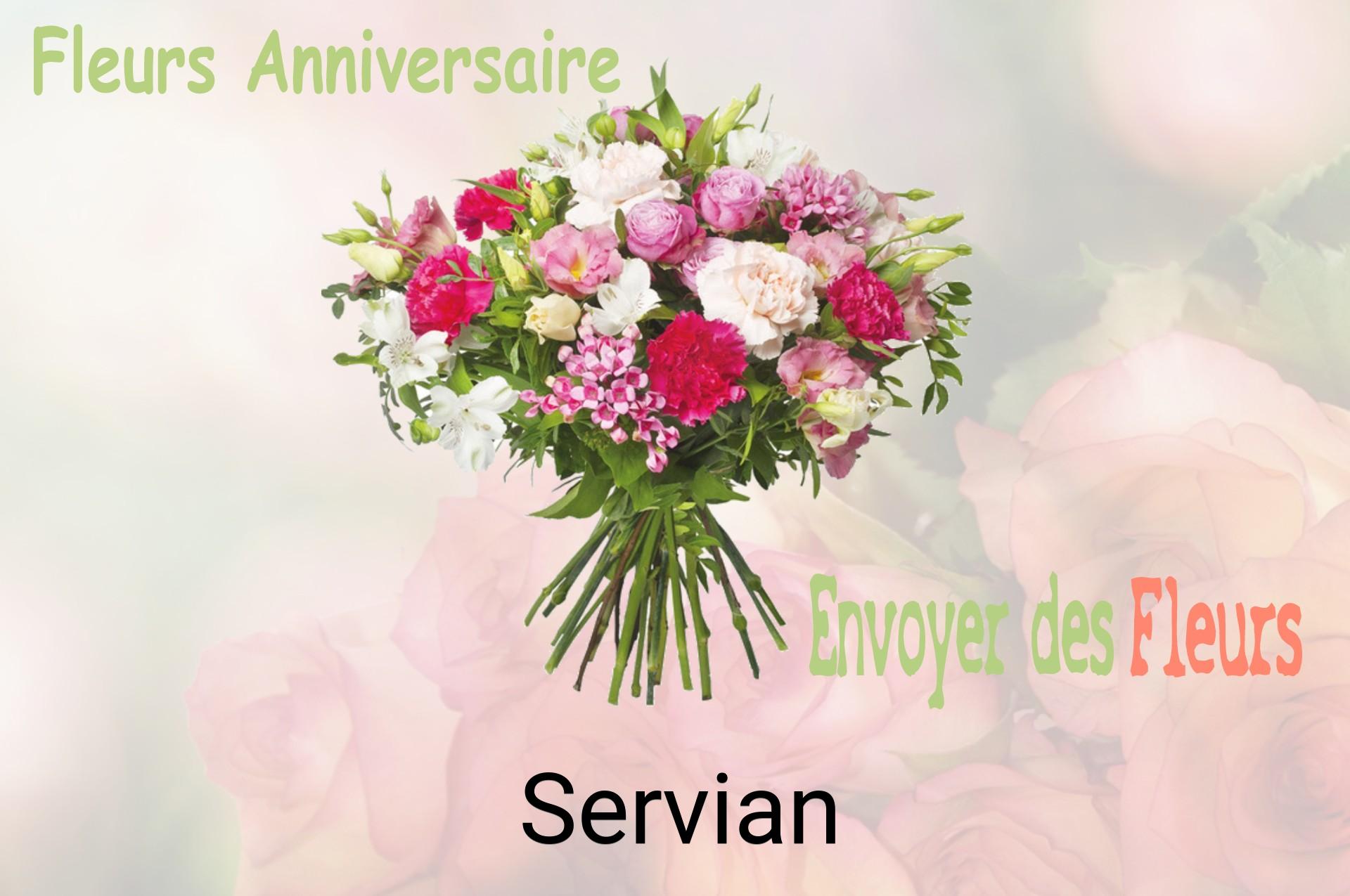 Bouquet de fleurs d’anniversaire livré à Servian